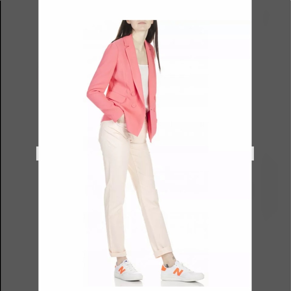 Armani Jeans 35-16 5-Pocket Skinny Stretch Twill Jeans, Rosa Chiaro, NWT